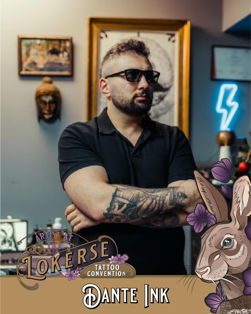 Dante Ink Tattoo komt naar de Lokerse Tattoo Conventie