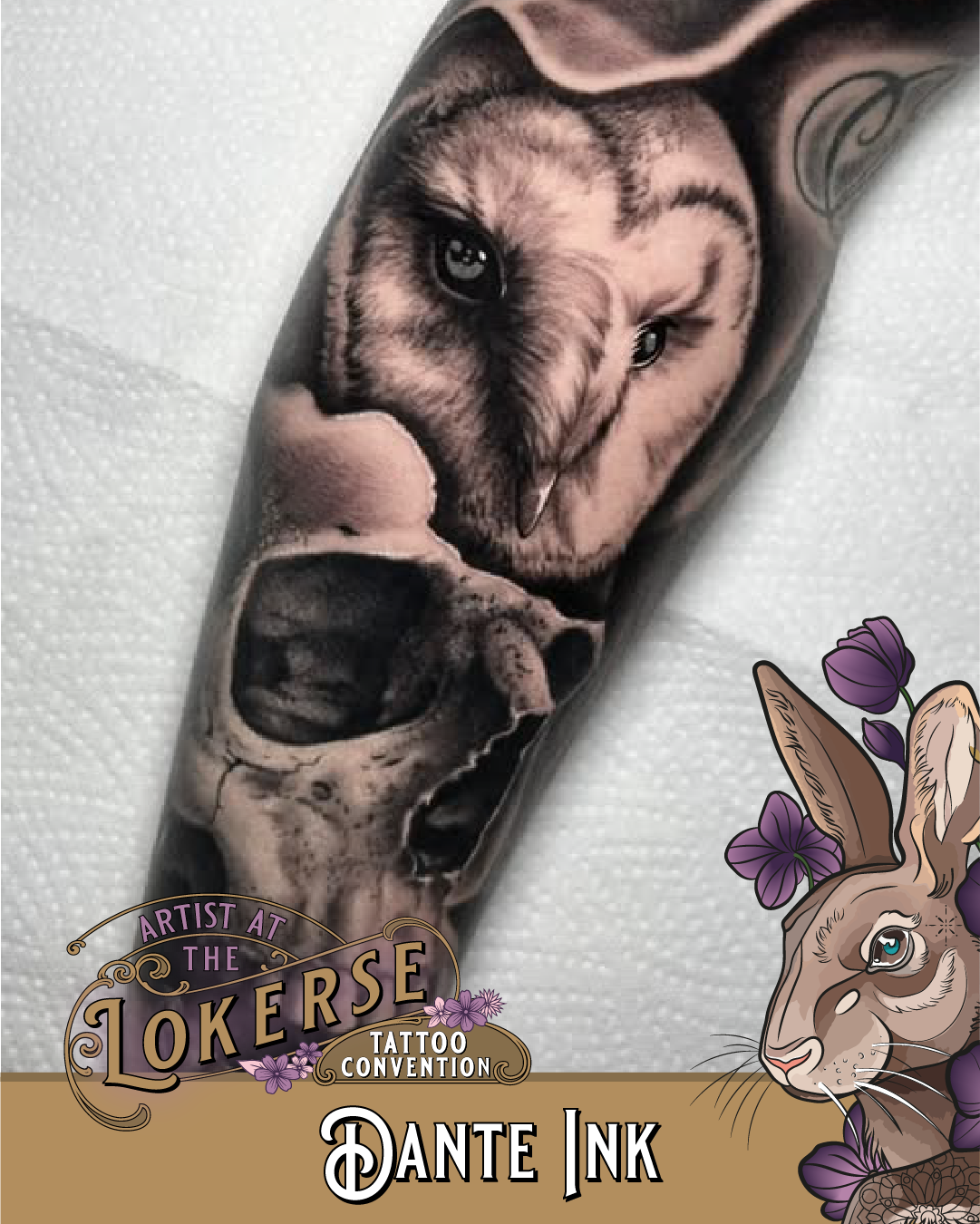 Dante Ink Tattoo komt naar de Lokerse Tattoo Conventie