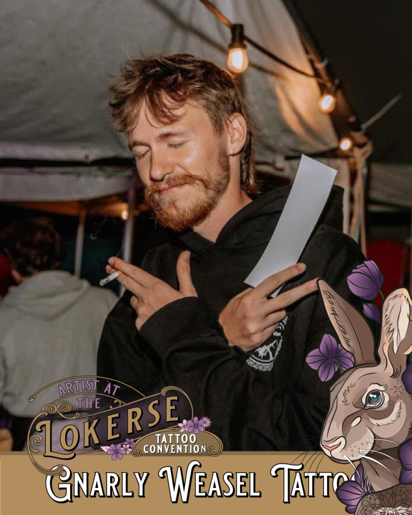 Gnarly Weasel Tattoo komt naar de Lokerse Tattoo Conventie