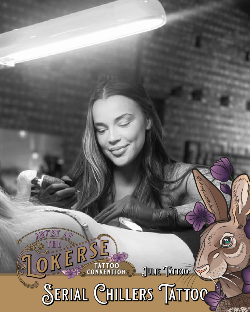 Juliee tattoo komt naar de Lokerse Tattoo Conventie