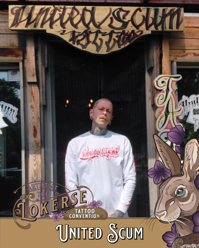 United Scum Tattoo komt naar de Lokerse Tattoo Conventie