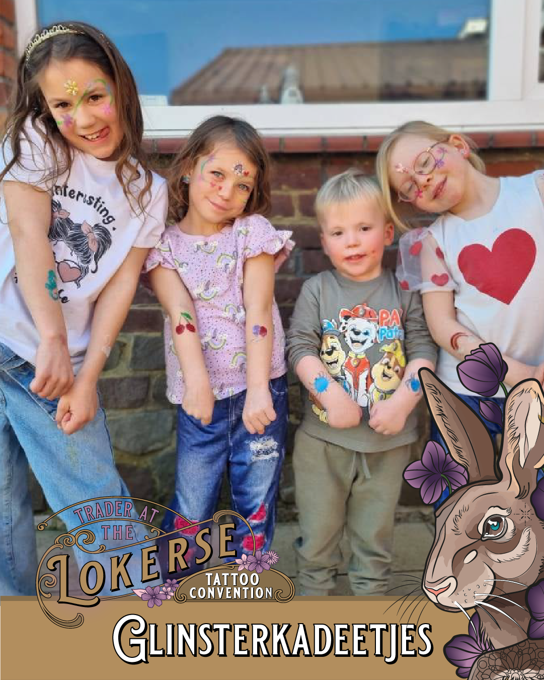 Glinsterkadeetjes komen naar de Lokerse Tattoo Conventie