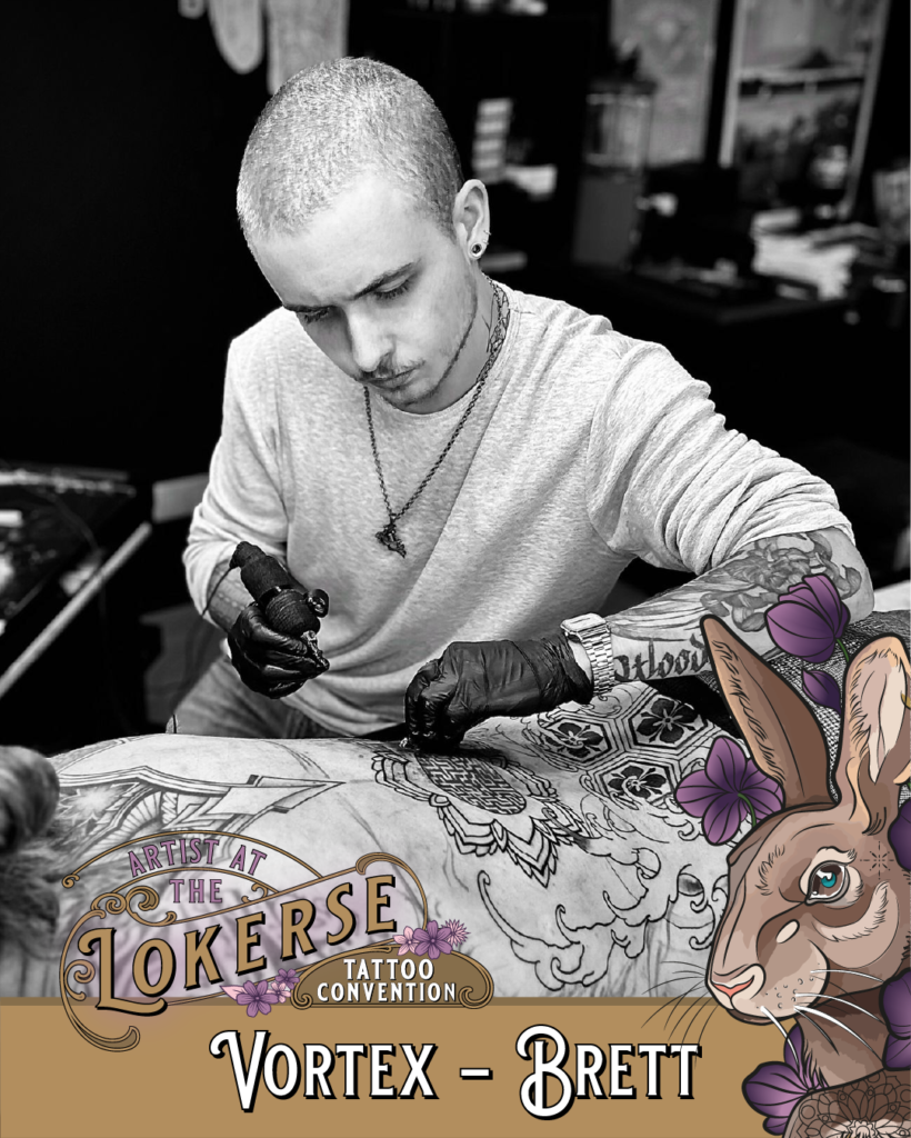 Brett van Vortex Tattoo komt naar de Lokerse Tattoo Conventie
