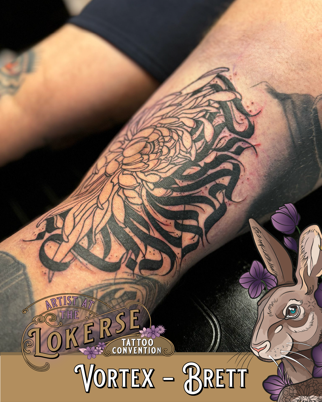 Brett van Vortex Tattoo komt naar de Lokerse Tattoo Conventie