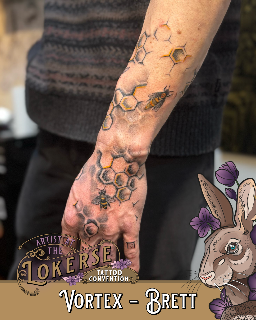 Brett van Vortex Tattoo komt naar de Lokerse Tattoo Conventie